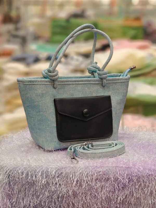 Black Dual Handle Crossbody Bag