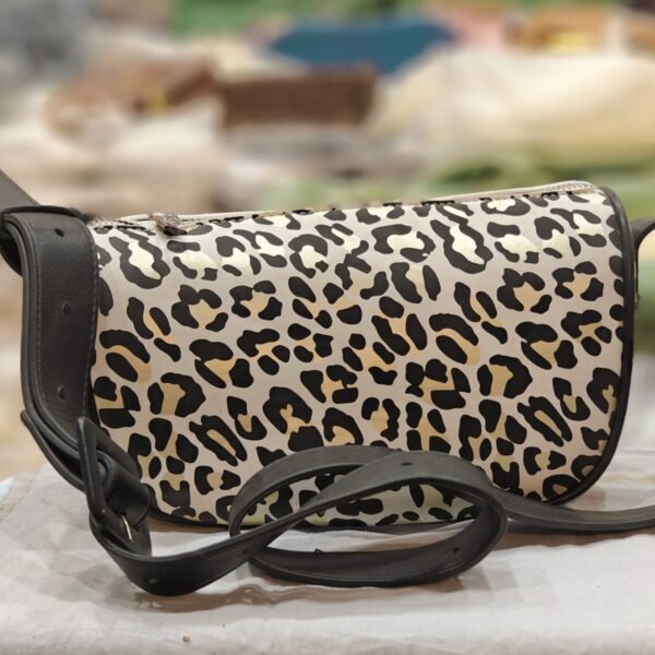 Sling Bag With Zebra Pattern
